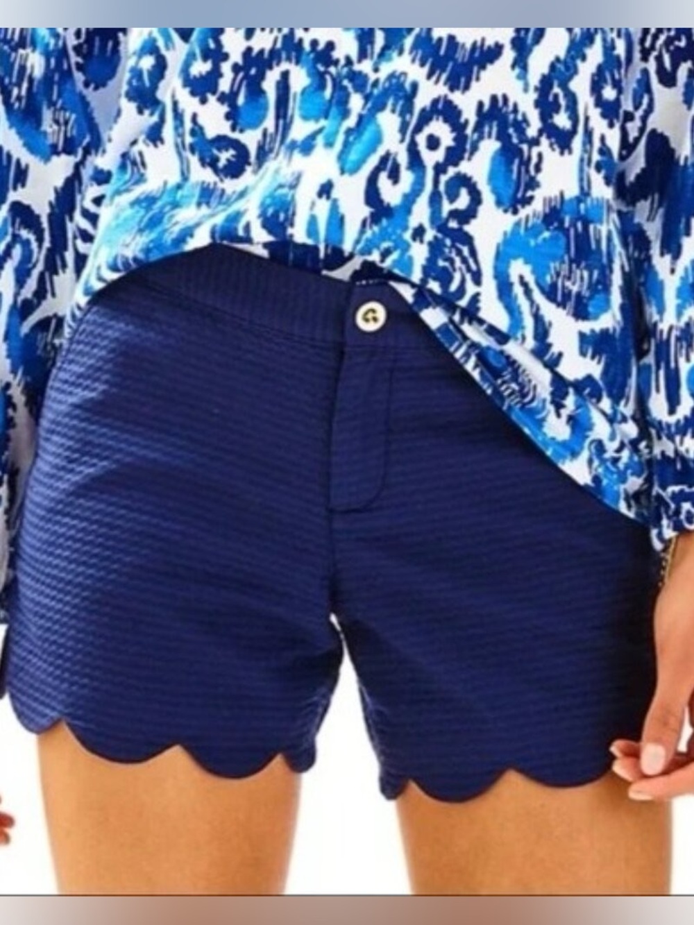 NWT Lilly Pulitzer Buttercup Shorts in True Navy Women’s 8